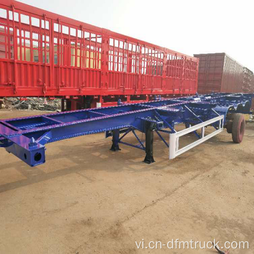 3 trục Tri-axle 40ft 65 tấn Skeleton Semi Trailer